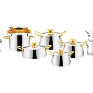 Evimsaray Azura 18 Parça Çeyiz Seti Gold