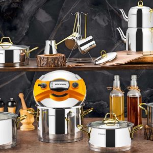 Evimsaray Fiore 18 Parça Çeyiz Seti Gold