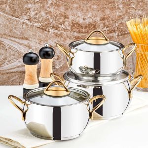 Evimsaray Şevval 6 Parça Mini Set Gold